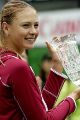 Maria Sharapov with a trophee