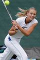 Maria Sharapova at Wimbledon 2004, warming up