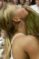 Maria Sharapova at Wimbledon 2004. Kissing the trophee